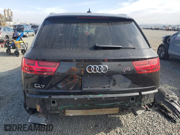 2019 Audi Q7 Premium Plus with VIN WA1LHAF7XKD024487, listed as a Copart auction lot 58400285 with 74,156 mi miles and Salvage title. Bid and sale history available at DreamBid. Image 6.