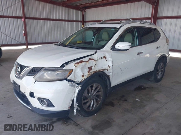 2015 Nissan Rogue S with VIN 5N1AT2MT0FC806919, listed as a IAAI auction lot 42079195 with 138,433 mi miles. Bid and sale history available at carsss.com. Image 2.