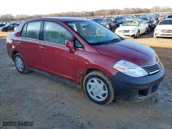 2007 Nissan Versa 1.8 S with VIN 3N1BC11E37L420609, listed as a Copart auction lot 85940874 with 112,342 mi miles and Salvage Title. Bid and sale history available at carsss.com. Image 4.