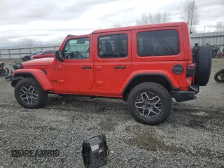 2025 Jeep Wrangler Sahara with VIN 1C4PJXEN0SW506260, listed as a Copart auction lot 46349375 with 2,824 mi miles and Clean Title. Bid and sale history available at DreamBid. Image 2.