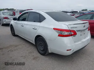 2015 Nissan Sentra SV with VIN 3N1AB7AP8FY213993, listed as a IAAI auction lot 42040473 with 142,758 mi miles. Bid and sale history available at carsss.com. Image 3.