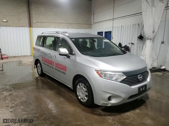 2015 Nissan Quest SL with VIN JN8AE2KP9F9132906, listed as a Copart auction lot 43605525 with 59,485 mi miles and Salvage Title. Bid and sale history available at carsss.com. Image 14.