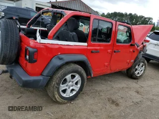 2021 Jeep Wrangler Unlimited Sport S with VIN 1C4HJXDN8MW622007, listed as a Copart auction lot 55930305 with Not provided miles and Salvage title. Bid and sale history available at DreamBid. Image 3.