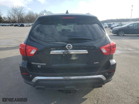 2019 Nissan Pathfinder S with VIN 5N1DR2MM7KC647105, listed as a Copart auction lot 45740605 with 67,884 mi miles and Salvage Title. Bid and sale history available at carsss.com. Image 6.