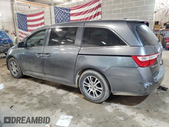 2012 Honda Odyssey EX-L with VIN 5FNRL5H64CB099092, listed as a Copart auction lot 42124784 with 247,535 mi miles and Non Repairable. Bid and sale history available at carsss.com. Image 2.