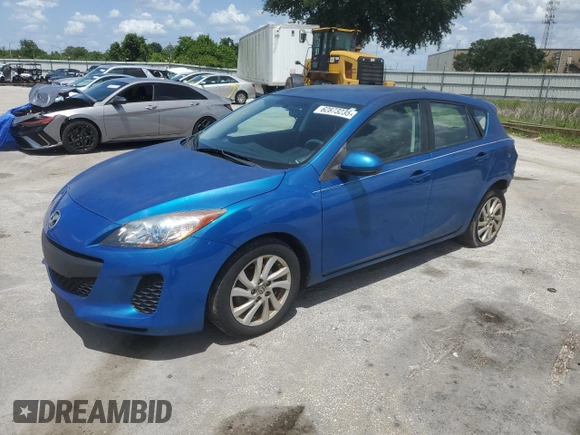2012 Mazda 3 i Touring z VIN JM1BL1L79C1627728, wystawiony jako Copart lot #62873235 z przebiegiem 44 571 mil mil oraz Szkoda całkowita • Salvage title. Historia ofert i sprzedaży dostępna na DreamBid. Obrazek 1.