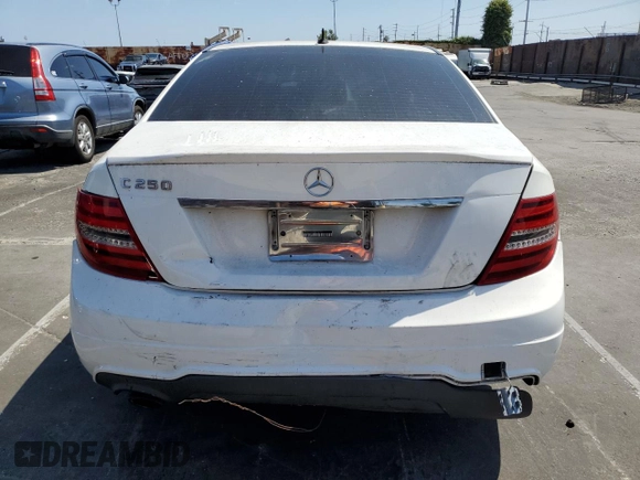 2013 Mercedes-Benz C C 250 Sport with VIN WDDGF4HB8DR250135, listed as a Copart auction lot 55535795 with 185,379 mi miles and Salvage Title. Bid and sale history available at carsss.com. Image 6.