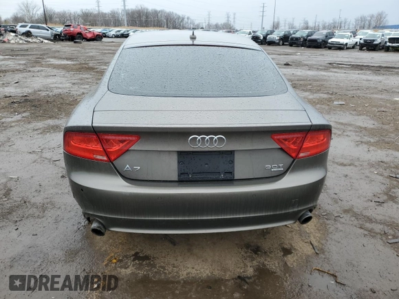 2012 Audi A7 3.0 Premium Plus with VIN WAUYGAFC3CN050160, listed as a Copart auction lot 52373125 with 127,617 mi miles and Clean Title. Bid and sale history available at carsss.com. Image 6.
