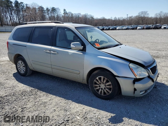 2014 Kia Sedona LX with VIN KNDMG4C72E6544985, listed as a Copart auction lot 48671815 with 139,623 mi miles and Salvage Title. Bid and sale history available at carsss.com. Image 4.