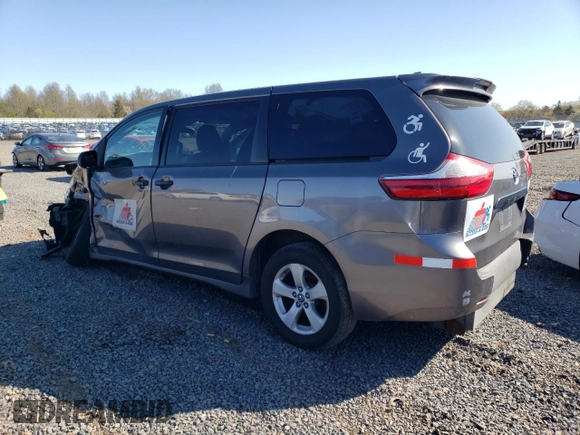 2019 Toyota Sienna L with VIN 5TDZZ3DC2KS989647, listed as a Copart auction lot 53489345 with 128,148 mi miles and Clean Title. Bid and sale history available at carsss.com. Image 2.