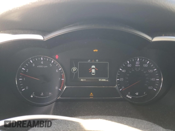 2015 Kia Optima SX Turbo with VIN 5XXGR4A69FG375214, listed as a Copart auction lot 44355735 with 95,386 mi miles and Salvage Title. Bid and sale history available at carsss.com. Image 9.