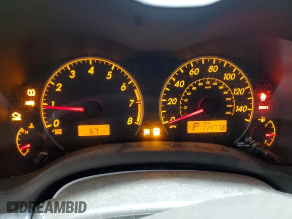 2010 Toyota Corolla with VIN JTDBU4EE7A9121808, listed as a Copart auction lot 57801605 with 114,778 mi miles and Salvage title. Bid and sale history available at DreamBid. Image 9.