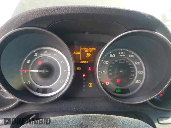 2012 Acura MDX Advance with VIN 2HNYD2H68CH526883, listed as a Copart auction lot 54372375 with 224,054 mi miles and Salvage title. Bid and sale history available at DreamBid. Image 9.