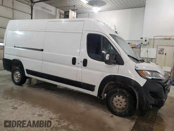 2024 Ram ProMaster Cargo Tradesman with VIN 3C6LRVDG9RE107924, listed as a Copart auction lot 44277135 with Not Provided miles and Salvage Title. Bid and sale history available at DreamBid. Image 4.