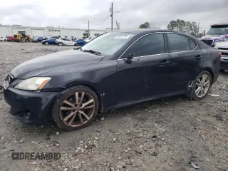 2007 Lexus IS 250 with VIN JTHBK262575034180, listed as a Copart auction lot 83776524 with 212,776 mi miles and Salvage Title. Bid and sale history available at carsss.com. Image 1.