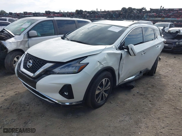 2021 Nissan Murano SV with VIN 5N1AZ2BJ5MC141593, listed as a IAAI auction lot 41055016 with 67,559 mi miles. Bid and sale history available at carsss.com. Image 17.