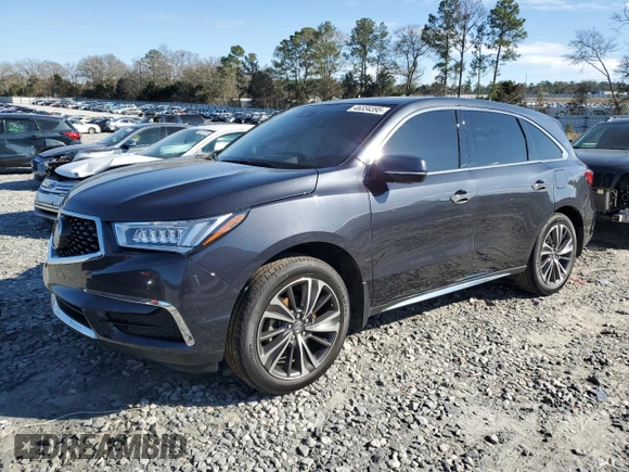 2020 Acura MDX w/Technology Pkg with VIN 5J8YD3H50LL010914, listed as a Copart auction lot 46334395 with 67,004 mi miles and Salvage Title. Bid and sale history available at carsss.com. Image 1.