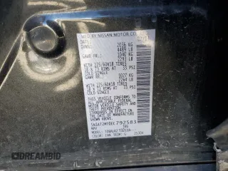 2014 Nissan Rogue SV with VIN 5N1AT2MT0EC792583, listed as a Copart auction lot 46142005 with Not Provided miles and Salvage Title. Bid and sale history available at carsss.com. Image 12.