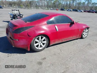2005 Nissan 350Z Touring with VIN JN1AZ34D35M610759, listed as a IAAI auction lot 41757344 with 159,693 mi miles. Bid and sale history available at carsss.com. Image 4.