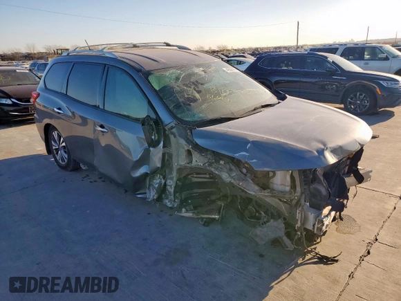 2018 Nissan Pathfinder S with VIN 5N1DR2MN1JC658446, listed as a Copart auction lot 49599165 with 0 mi miles and Salvage Title. Bid and sale history available at carsss.com. Image 4.