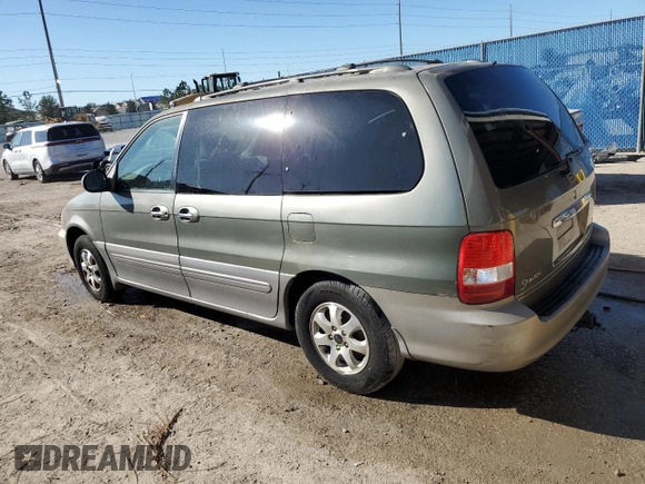 2005 Kia Sedona LX with VIN KNDUP132856716343, listed as a Copart auction lot 76028804 with 122,914 mi miles and Salvage Title. Bid and sale history available at carsss.com. Image 2.