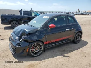 2015 FIAT 500 Abarth with VIN 3C3CFFFH2FT500883, listed as a Copart auction lot 60810755 with 71,950 mi miles and Salvage title. Bid and sale history available at DreamBid. Image 1.