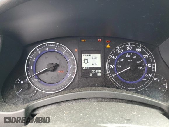 2011 Infiniti EX Journey with VIN JN1AJ0HR5BM854940, listed as a Copart auction lot 51342095 with 120,889 mi miles and Salvage Title. Bid and sale history available at DreamBid. Image 9.