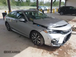 2023 Honda Civic EX with VIN 2HGFE1F71PH321171, listed as a IAAI auction lot 42550923 with 13,513 mi miles and . Bid and sale history available at DreamBid. Image 1.