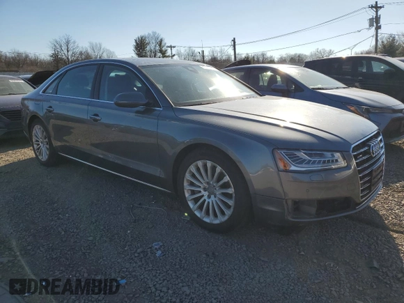 2015 Audi A8 4.0T с VIN WAU32AFD7FN039765, выставлен на аукционе Copart как лот 47642605 с пробегом 85 002 миль миль и Списание • Salvage title. История ставок и продаж доступна на DreamBid. Изображение 4.