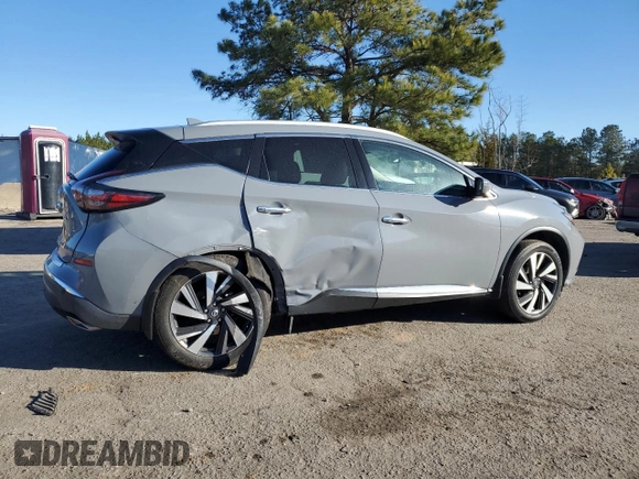 2022 Nissan Murano SL with VIN 5N1AZ2CJ1NC108624, listed as a Copart auction lot 42530305 with 29,733 mi miles and Salvage Title. Bid and sale history available at carsss.com. Image 3.