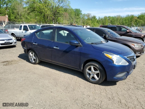 2019 Nissan Versa Sedan SV with VIN 3N1CN7AP8KL845741, listed as a Copart auction lot 53637475 with 116,782 mi miles and Salvage Title. Bid and sale history available at carsss.com. Image 4.
