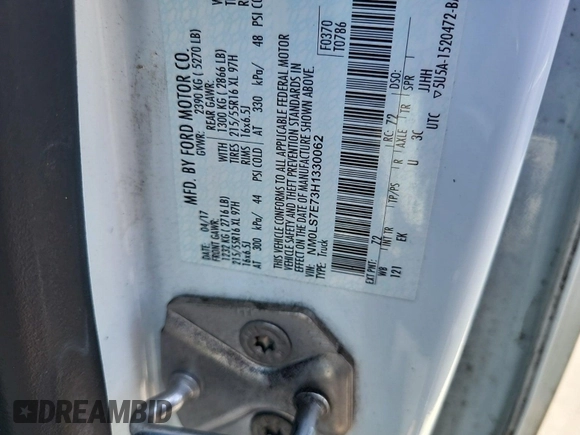 2017 Ford Transit Connect XL с VIN NM0LS7E73H1330062, выставлен на аукционе IAAI как лот 42763044 с пробегом 133 764 миль миль и . История ставок и продаж доступна на DreamBid. Изображение 36.