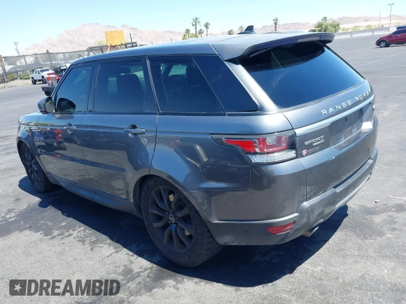 2015 Land Rover Range Rover Sport HSE with VIN SALWR2VF9FA537955, listed as a IAAI auction lot 42095693 with 109,165 mi miles. Bid and sale history available at carsss.com. Image 3.