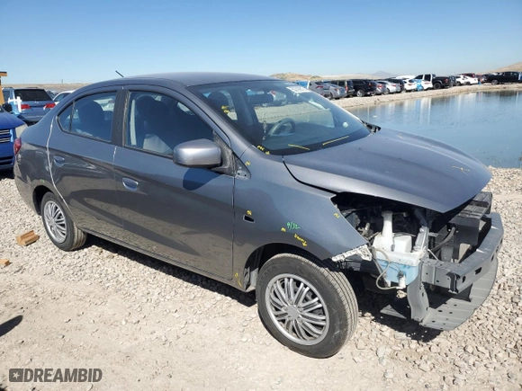 2019 Mitsubishi Mirage G4 ES with VIN ML32F3FJ3KHF17814, listed as a Copart auction lot 50399815 with 64,384 mi miles and Salvage Title. Bid and sale history available at carsss.com. Image 4.