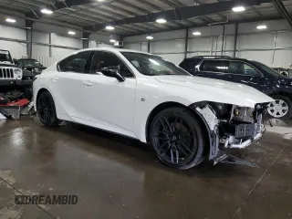 2021 Lexus IS 350 F Sport with VIN JTHGZ1E25M5019817, listed as a Copart auction lot 50634865 with 38,414 mi miles and Salvage Title. Bid and sale history available at DreamBid. Image 4.