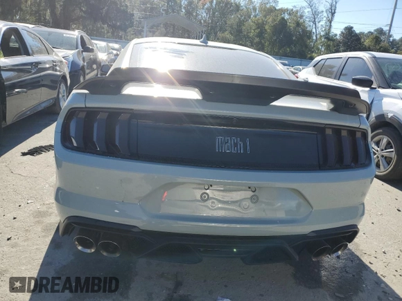 2021 Ford Mustang Mach 1 with VIN 1FA6P8R08M5552061, listed as a Copart auction lot 82644414 with 0 mi miles and Salvage Title. Bid and sale history available at carsss.com. Image 6.