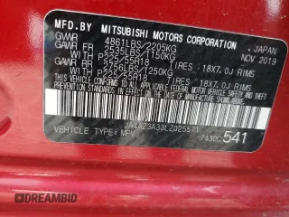2020 Mitsubishi Outlander ES z VIN JA4AZ3A33LZ025571, wystawiony jako Copart lot #48955385 z przebiegiem 138 186 mil mil oraz Szkoda całkowita • Salvage title. Historia ofert i sprzedaży dostępna na DreamBid. Obrazek 16.