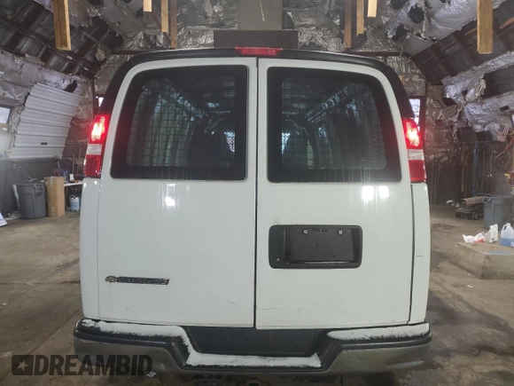 2017 Chevrolet Express Cargo Van with VIN 1GCZGHFG0H1347453, listed as a Copart auction lot 87755795 with 131,831 mi miles and Salvage Title. Bid and sale history available at carsss.com. Image 6.