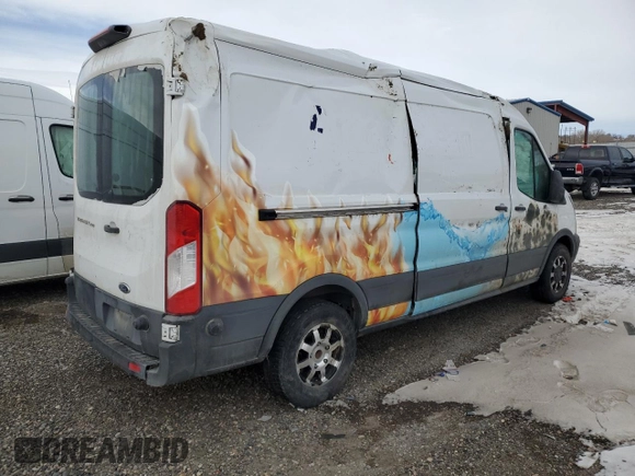 2018 Ford Transit with VIN 1FTYR2CM4JKA57178, listed as a Copart auction lot 88455055 with 82,485 mi miles and Salvage Title. Bid and sale history available at carsss.com. Image 3.