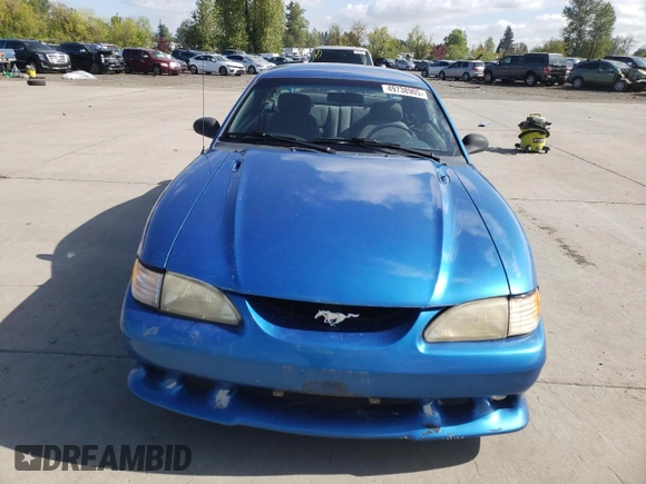 1995 Ford Mustang GT with VIN 1FALP42T1SF201743, listed as a Copart auction lot 49738905 with 187,644 mi miles and Salvage title. Bid and sale history available at DreamBid. Image 5.