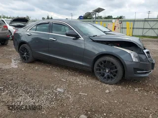 2015 Cadillac ATS Standard AWD with VIN 1G6AG5RX1F0141720, listed as a Copart auction lot 61797225 with 127,134 mi miles and Salvage title. Bid and sale history available at DreamBid. Image 4.