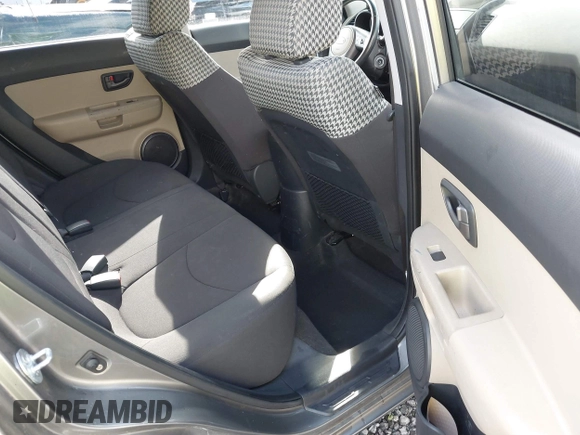 2010 Kia Soul + with VIN KNDJT2A28A7047275, listed as a IAAI auction lot 42013630 with 110,734 mi miles. Bid and sale history available at carsss.com. Image 8.