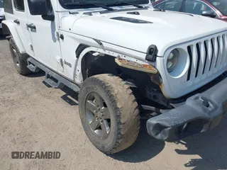 2018 Jeep Wrangler Unlimited Sport S with VIN 1C4HJXDGXJW146873, listed as a IAAI auction lot 42404813 with 73,929 mi miles and . Bid and sale history available at DreamBid. Image 6.