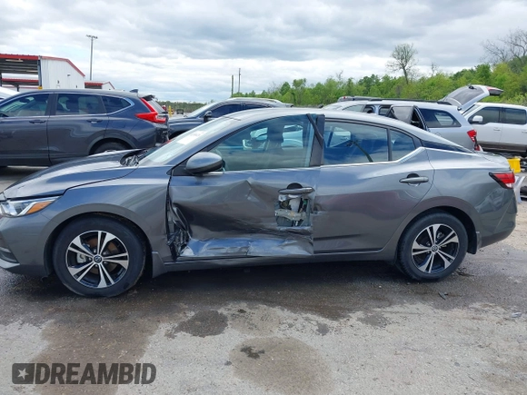 2022 Nissan Sentra SV with VIN 3N1AB8CVXNY250088, listed as a IAAI auction lot 41958028 with 36,740 mi miles and . Bid and sale history available at DreamBid. Image 14.