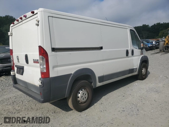 2017 Ram ProMaster Cargo with VIN 3C6TRVAG0HE502979, listed as a Copart auction lot 73061164 with 170,124 mi miles and Clean Title. Bid and sale history available at DreamBid. Image 3.