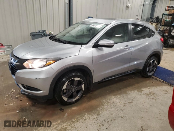 2018 Honda HR-V EX-L with VIN 3CZRU6H70JM707446, listed as a Copart auction lot 48248555 with 318,183 mi miles and Salvage Title. Bid and sale history available at DreamBid. Image 1.