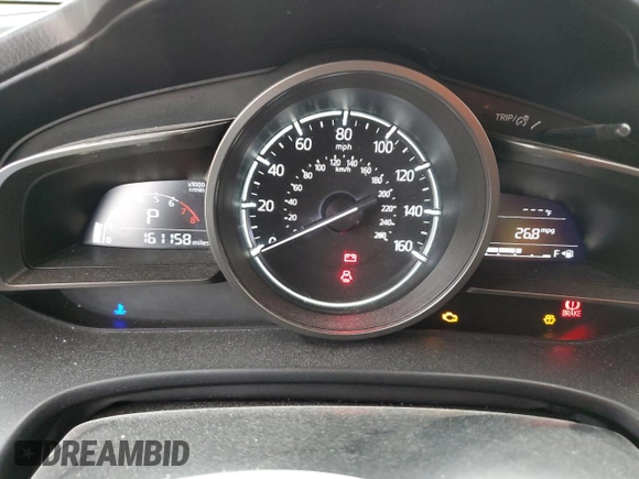 2017 Mazda 3 Touring with VIN 3MZBN1V7XHM142335, listed as a Copart auction lot 53129765 with 161,158 mi miles and Salvage Title. Bid and sale history available at DreamBid. Image 9.