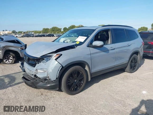 2022 Honda Pilot Special Edition with VIN 5FNYF6H29NB100195, listed as a IAAI auction lot 41716085 with 88,444 mi miles and . Bid and sale history available at DreamBid. Image 2.