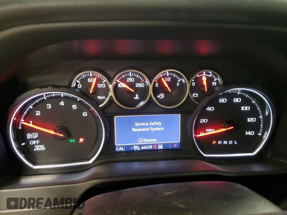2020 Chevrolet Silverado 1500 LT with VIN 1GCRYDEDXLZ310143, listed as a Copart auction lot 86916724 with 44,228 mi miles and Salvage Title. Bid and sale history available at carsss.com. Image 9.