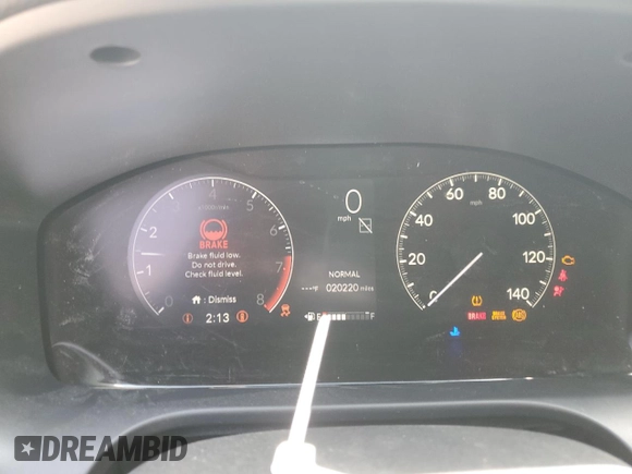 2024 Honda HR-V Sport z VIN 3CZRZ1H54RM760892, wystawiony jako Copart lot #54936985 z przebiegiem 20 220 mil mil oraz Szkoda całkowita • Salvage title. Historia ofert i sprzedaży dostępna na DreamBid. Obrazek 9.